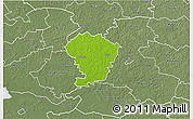 Physical 3D Map of Loodna, semi-desaturated