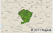 Satellite 3D Map of Loodna, shaded relief outside