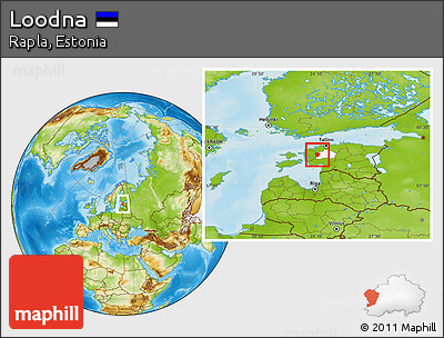 Physical Location Map of Loodna, highlighted parent region