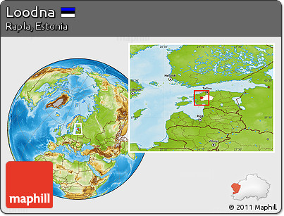Physical Location Map of Loodna, highlighted parent region