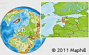 Physical Location Map of Loodna, highlighted parent region