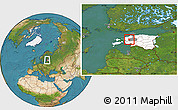 Satellite Location Map of Loodna, highlighted country, highlighted parent region