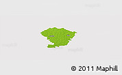 Physical Panoramic Map of Loodna, cropped outside