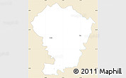 Classic Style Simple Map of Loodna, single color outside