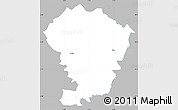 Gray Simple Map of Loodna, single color outside