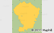Savanna Style Simple Map of Loodna, single color outside