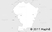 Silver Style Simple Map of Loodna