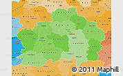 Political Shades Map of Rapla