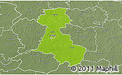 Physical 3D Map of Märjamaa, semi-desaturated