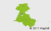Physical 3D Map of Märjamaa, single color outside