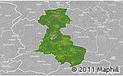 Satellite 3D Map of Märjamaa, lighten, desaturated