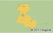 Savanna Style 3D Map of Märjamaa, single color outside