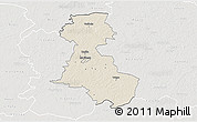 Shaded Relief 3D Map of Märjamaa, lighten, semi-desaturated