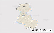 Shaded Relief 3D Map of Märjamaa, single color outside