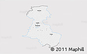 Silver Style 3D Map of Märjamaa, single color outside