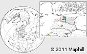 Blank Location Map of Märjamaa, highlighted country, highlighted parent region
