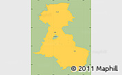 Savanna Style Simple Map of Märjamaa, single color outside