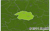 Physical 3D Map of Vigala, darken