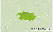 Physical 3D Map of Vigala, lighten