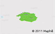Political 3D Map of Vigala, single color outside
