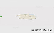 Shaded Relief Panoramic Map of Vigala, single color outside