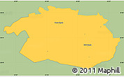 Savanna Style Simple Map of Vigala, single color outside