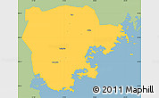 Savanna Style Simple Map of Laimjala, single color outside