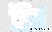 Silver Style Simple Map of Laimjala