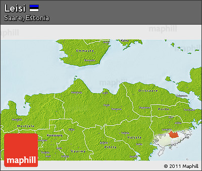 Physical 3D Map of Leisi