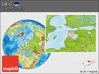 Physical Location Map of Leisi, highlighted parent region