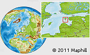 Physical Location Map of Leisi, highlighted parent region