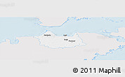 Silver Style Panoramic Map of Leisi, single color outside