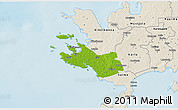 Physical 3D Map of Lümanda, shaded relief outside