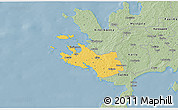 Savanna Style 3D Map of Lümanda