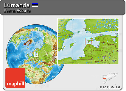 Physical Location Map of Lümanda