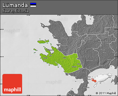 Physical Map of Lümanda, desaturated