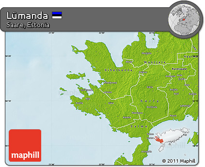 Physical Map of Lümanda