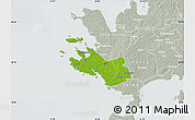 Physical Map of Lümanda, lighten, semi-desaturated