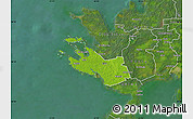 Physical Map of Lümanda, satellite outside