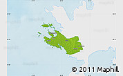 Physical Map of Lümanda, single color outside