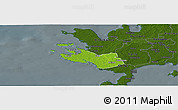 Physical Panoramic Map of Lümanda, darken