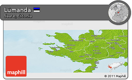 Physical Panoramic Map of Lümanda