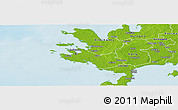 Physical Panoramic Map of Lümanda