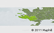 Physical Panoramic Map of Lümanda, semi-desaturated