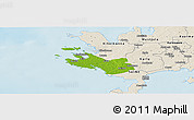 Physical Panoramic Map of Lümanda, shaded relief outside