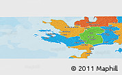 Political Panoramic Map of Lümanda