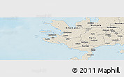Shaded Relief Panoramic Map of Lümanda