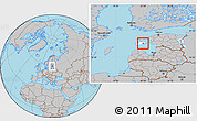 Gray Location Map of Valjala, highlighted parent region