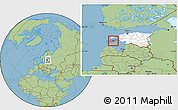 Savanna Style Location Map of Valjala, highlighted country, highlighted parent region, within the entire country