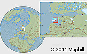 Savanna Style Location Map of Valjala, highlighted parent region, within the entire country, hill shading